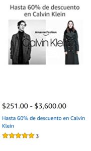 Amazon Oferta Ropa Calvin Klein