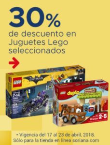 Soriana Oferta Juguetes Lego Seleccionados