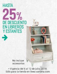 Soriana Oferta Libreros y Estantes