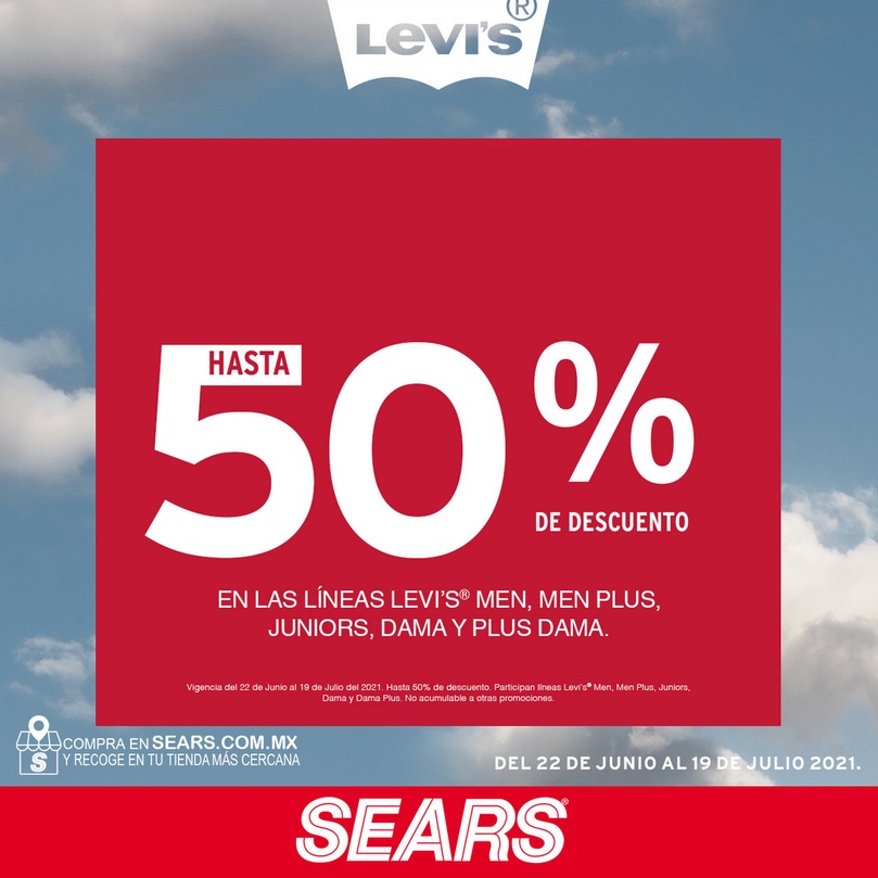 Sears Oferta Líneas Levi's Seleccionadas