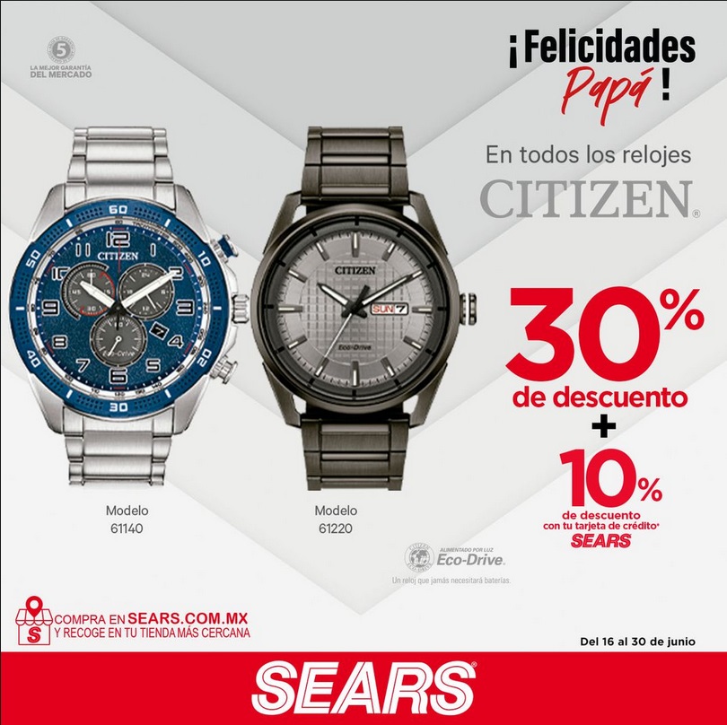 Sears Oferta Relojes Citizen