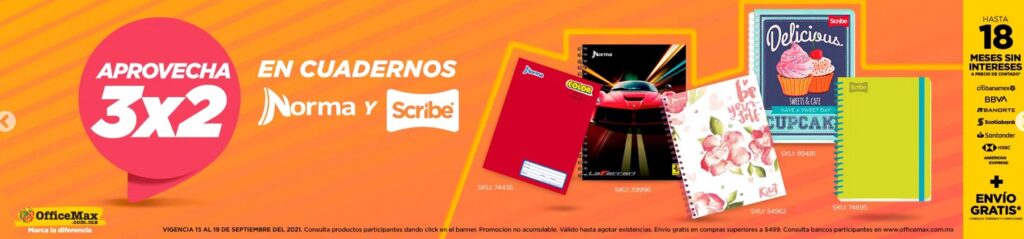OfficeMax Oferta Cuadernos Norma y Scribe