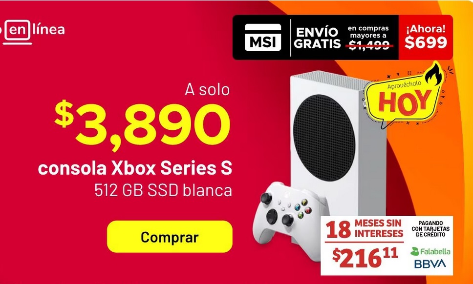 Soriana Oferta Xbox Series S